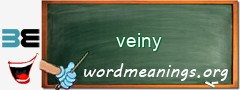 WordMeaning blackboard for veiny